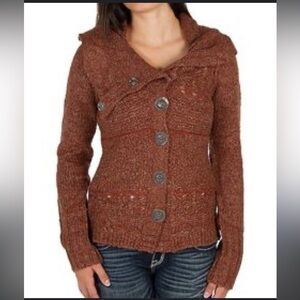 BKE Womens knit wrap sweater